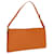 LOUIS VUITTON Epi Pochette Accessoires Pouch Orange Mandarin M5294H Auth 95388 Grey Leather  ref.1768663