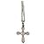 Autre Marque Pendente croce in argento 925 con zircone cubico