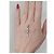 Autre Marque Pendente croce in argento 925 con zircone cubico - vista 6