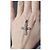 Autre Marque Pendente croce in argento 925 con zircone cubico - vista 8