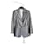 Autre Marque Rodebjer Violante silver/metallic wool-blend blazer Silvery Grey Viscose Polyamide  ref.1768965