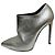 Saint Laurent Silberne Stiletto-Ankle-Boots SL Lou