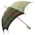 Autre Marque VINTAGE BURBERRY'S UMBRELLA 91 CM IN BEIGE TARTAN CHECK CANVAS Cloth  ref.1769244