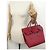 Céline BOLSA DE MÃO CELINE TIE BAG MINI COURO VERMELHO 25CM - vista 8
