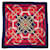 Foulard Hermès classique Eperon d'Or Soie Rouge  ref.1769317