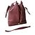 Bolso tipo bucket Cartier Must rojo oscuro piel Burdeos