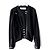 Giacca biker slim con logo popper e zip Christian Dior x Galliano SS04 Nero