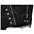 Giacca biker slim con logo popper e zip Christian Dior x Galliano SS04 Nero - vista 8