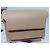 Marni Borsa media TRUNK in pelle saffiano beige