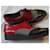 Autre Marque Derby Couplet in pelle nera e rossa Nero Rosso - vista 5