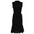 Vestido midi sem costas em malha ajustado e evasê em lã preta da Michael Kors Preto
