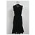Vestido midi sem costas em malha ajustado e evasê em lã preta da Michael Kors Preto - vista 6