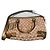 Borsa a mano Gucci Sukey in tela monogramma e pelle verde oliva