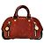 Borsa Louis Vuitton in pelle di cervo rosso scuro Bordò