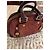 Borsa Louis Vuitton in pelle di cervo rosso scuro Bordò - vista 17