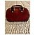 Borsa Louis Vuitton in pelle di cervo rosso scuro Bordò - vista 6