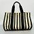Hermès Hermes Tote Bag Cannes MM aus Canvas Schwarz Weiß - Ansicht 12