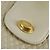 BALLY Borsa a Spalla a Catena in Pelle Beige Oro Auth 96771 D'oro - vista 14