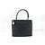 Borsa a spalla in pelle di vitello grana argento CHANEL Nero
