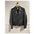 SAINT LAURENT Jacken T.FR 48 Leder Schwarz