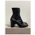 Botas de tobillo LOUIS VUITTON T.EU 38 Cuero charol Negro