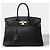 Hermès HERMES Birkin 35 Tasche aus schwarzem Leder - 101903