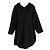 Totême Pullover-Mantel aus schwarzer Kaschmir
