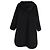 Totême Pullover-Mantel aus schwarzer Kaschmir - Ansicht 3