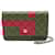 Chanel Wallet On Chain Red Leather  ref.1774078