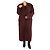 Autre Marque Abrigo duster burdeos - talla UK 16 Roja