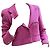 Giacca Chanel in lana e tweed rosa - vista 8