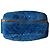 Pochette Chanel in velluto e pelle blu Nero
