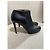 Botines SERGIO ROSSI T.EU 38 Cuero Negro