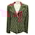 Autre Marque St. John Black / Red / Gold Metallic Boucle Tweed Jacket Multiple colors Viscose  ref.1775658