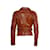 Dsquared2, Lederjacke in Cognac Braun - Ansicht 2