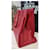 Shopping Monogramme Sac Tote Yves Saint Laurent en cuir rouge foncé Bordeaux  - vue 10