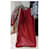 Shopping Monogramme Sac Tote Yves Saint Laurent en cuir rouge foncé Bordeaux  - vue 11