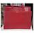 Shopping Monogramme Sac Tote Yves Saint Laurent en cuir rouge foncé Bordeaux  - vue 2