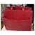 Shopping Monogramme Sac Tote Yves Saint Laurent en cuir rouge foncé Bordeaux  - vue 7