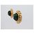 VINTAGE CHANEL GRIPOIX 1970 OHRRINGE MIT KLEMME AUS GLASPASTE Golden - Ansicht 2