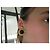 VINTAGE CHANEL GRIPOIX 1970 OHRRINGE MIT KLEMME AUS GLASPASTE Golden - Ansicht 9
