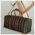 Pequin Borsa Boston in tela Pecan FENDI 2 in 1 marrone nero oro Auth ep6281 D'oro - vista 26