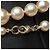 Gioielli CHANEL CC in Perla Bianca - 102222 Bianco - vista 5