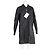 Giacca lunga con zip Rick Owens DRKSHDW in poliamide nera Nero