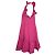 Autre Marque Vestido mini con volantes en algodón rosa Caroline Constas - vista 2