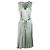 Moschino Perlen V-Ausschnitt Kleid - 2000er Grün