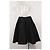 Falda A-Line de jacquard negro de poliéster de Lanvin - vista 3