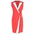 Autre Marque Robe Mini Gilet Emilia Wickstead en polyester rouge et blanc