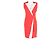 Autre Marque Robe Mini Gilet Emilia Wickstead en polyester rouge et blanc - vue 4
