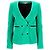 Blazer duplo Sandro Paris com bolsos em lã verde
